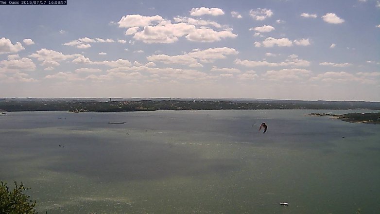 Lake Travis webcam, July 17, 2015 3:15 PM CT