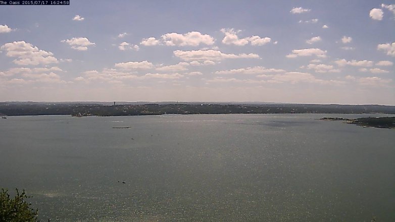 Lake Travis webcam, July 17, 2015 3:30 PM CT