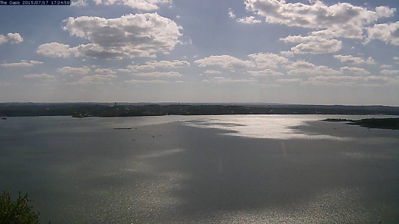 Lake Travis webcam, July 17, 2015 4:30 PM CT