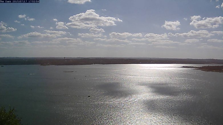Lake Travis webcam, July 17, 2015 5:00 PM CT
