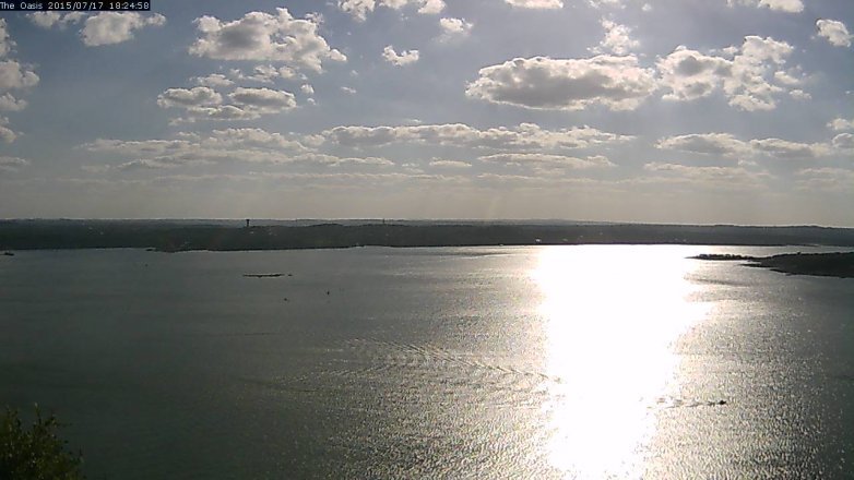 Lake Travis webcam, July 17, 2015 5:30 PM CT