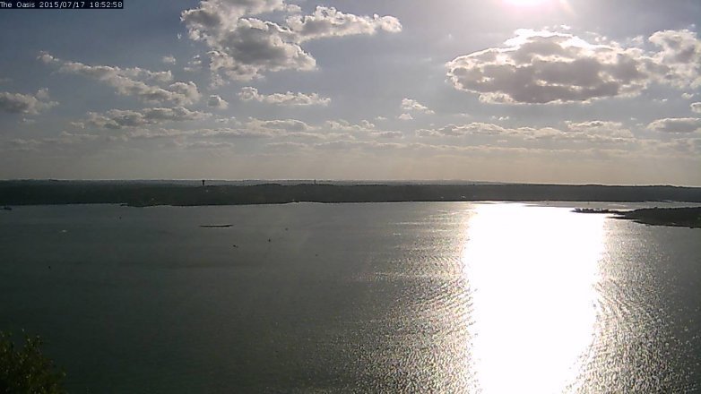 Lake Travis webcam, July 17, 2015 6:00 PM CT