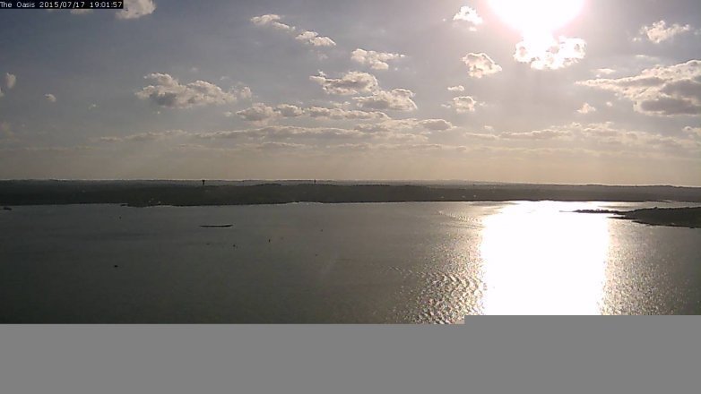 Lake Travis webcam, July 17, 2015 6:05 PM CT