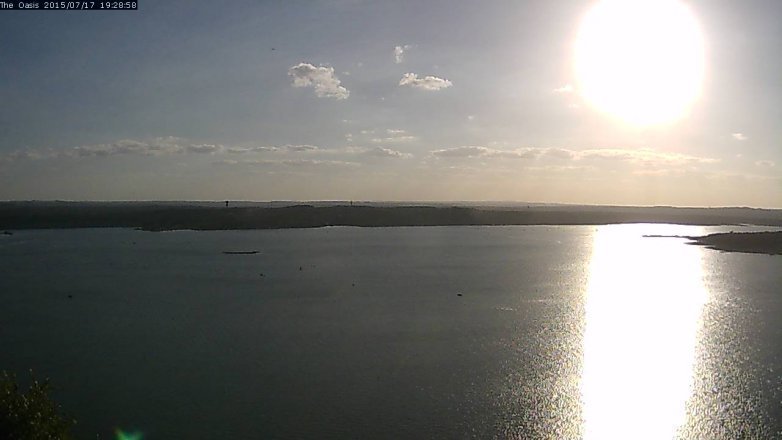 Lake Travis webcam, July 17, 2015 6:35 PM CT