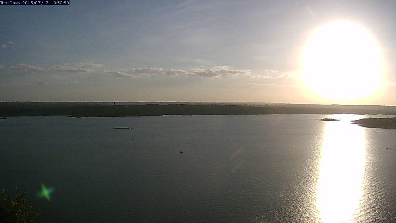 Lake Travis webcam, July 17, 2015 7:00 PM CT