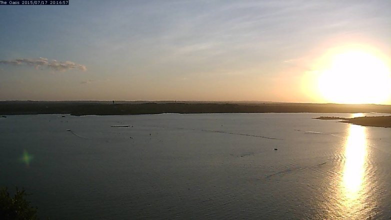 Lake Travis webcam, July 17, 2015 7:25 PM CT