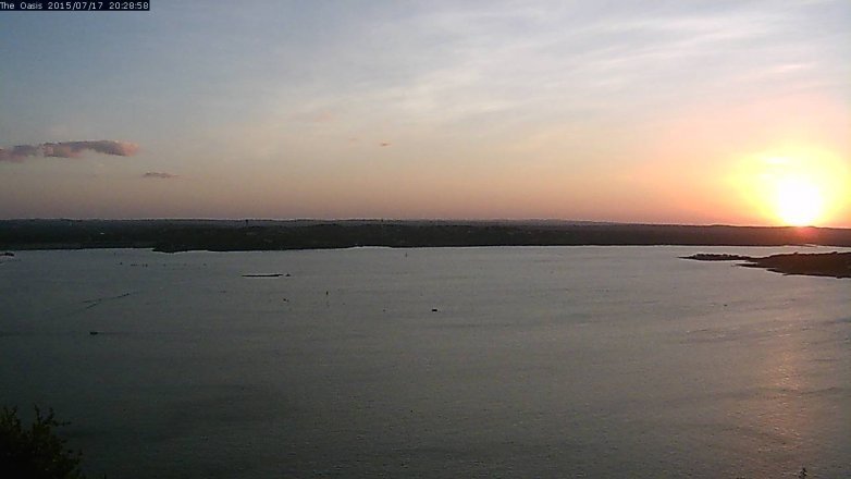 Lake Travis webcam, July 17, 2015 7:35 PM CT
