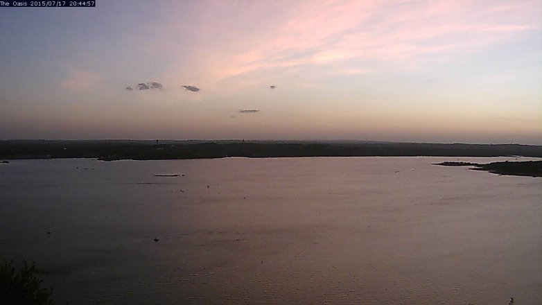 Lake Travis webcam, July 17, 2015 7:50 PM CT