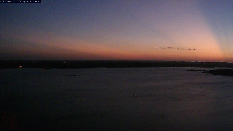 Lake Travis webcam, July 17, 2015 8:05 PM CT