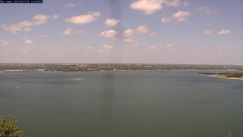 Lake Travis webcam, July 18, 2015 11:15 AM CT