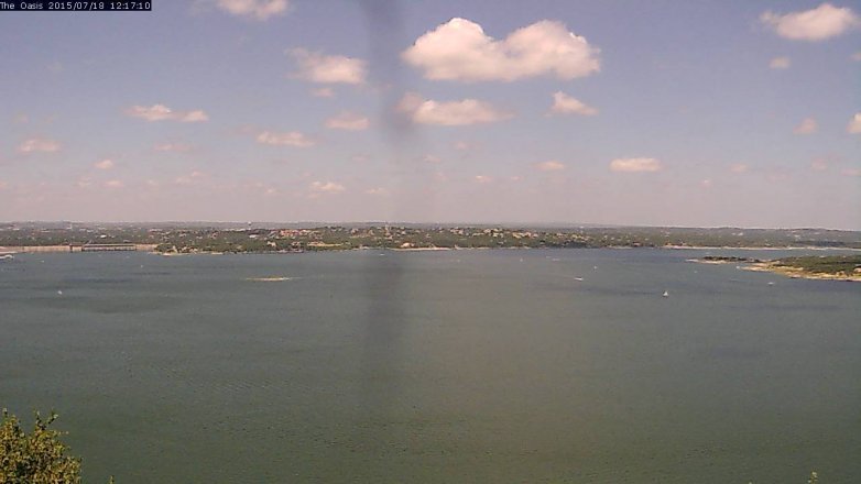 Lake Travis webcam, July 18, 2015 11:25 AM CT