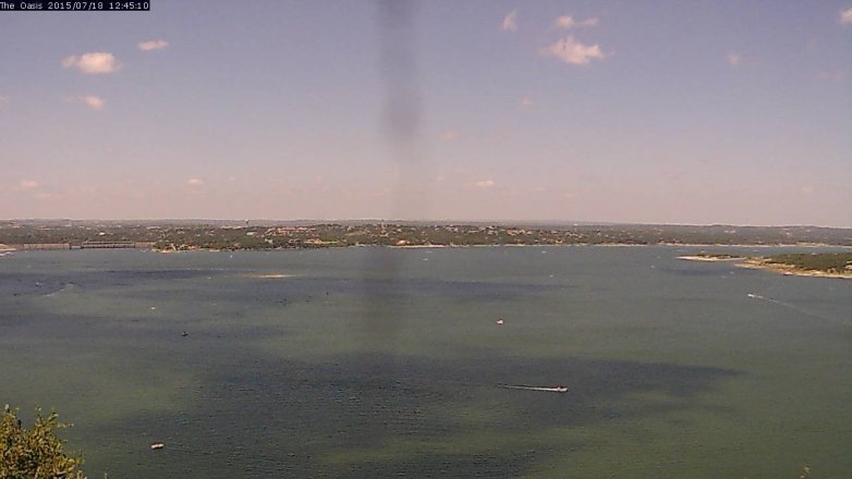 Lake Travis webcam, July 18, 2015 11:50 AM CT