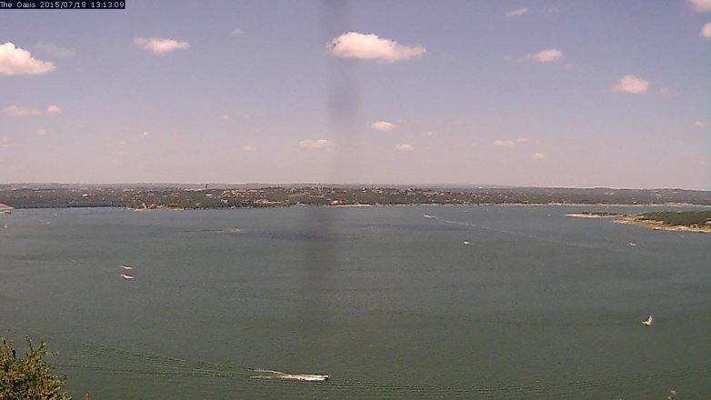 Lake Travis webcam, July 18, 2015 12:20 PM CT