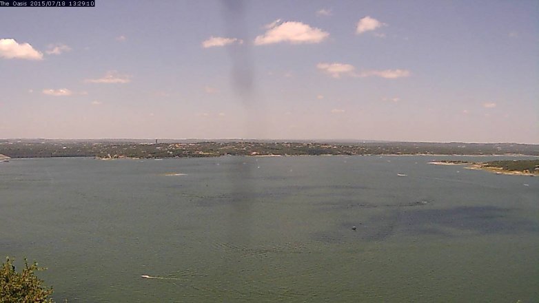 Lake Travis webcam, July 18, 2015 12:35 PM CT