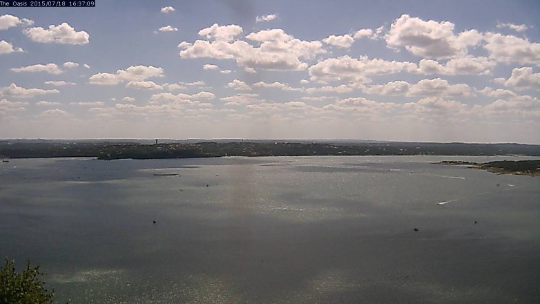 Lake Travis webcam, July 18, 2015 3:45 PM CT