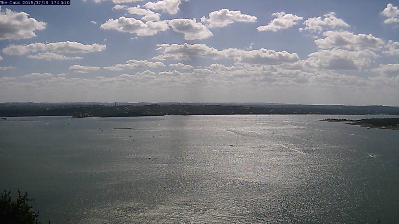 Lake Travis webcam, July 18, 2015 4:20 PM CT