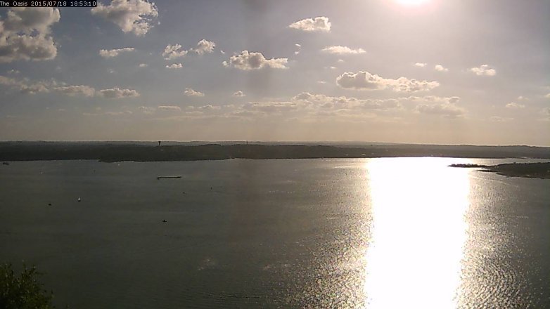 Lake Travis webcam, July 18, 2015 6:00 PM CT