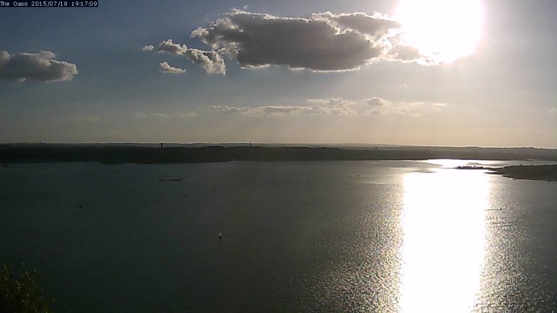 Lake Travis webcam, July 18, 2015 6:25 PM CT