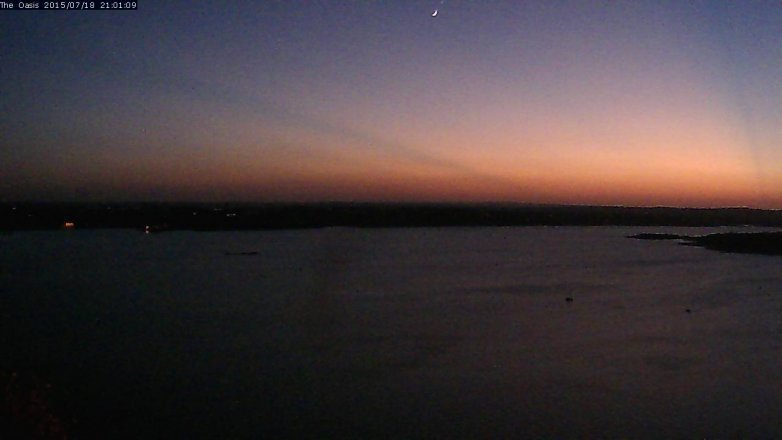 Lake Travis webcam, July 18, 2015 8:05 PM CT