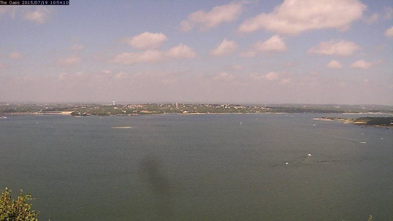 Lake Travis webcam, July 19, 2015 10:00 AM CT