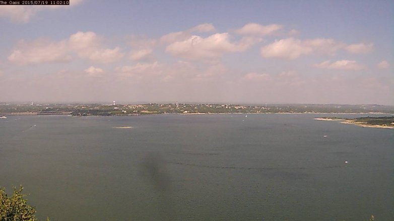 Lake Travis webcam, July 19, 2015 10:10 AM CT