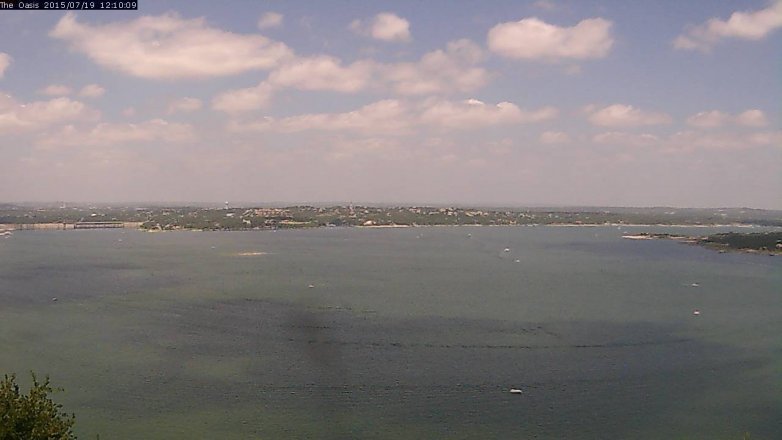 Lake Travis webcam, July 19, 2015 11:15 AM CT