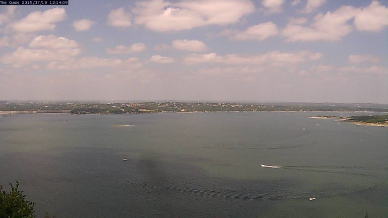 Lake Travis webcam, July 19, 2015 11:20 AM CT