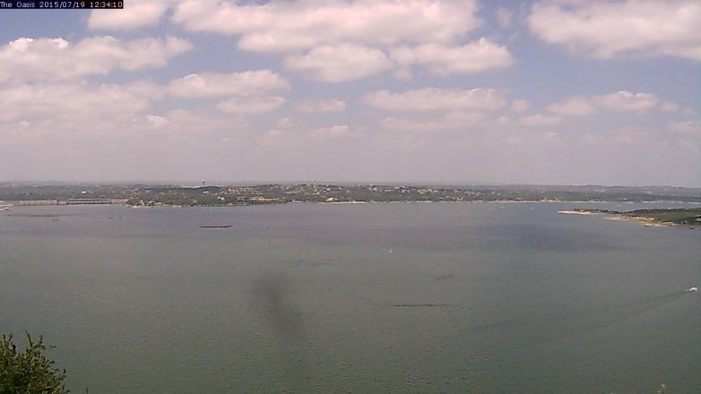 Lake Travis webcam, July 19, 2015 11:40 AM CT