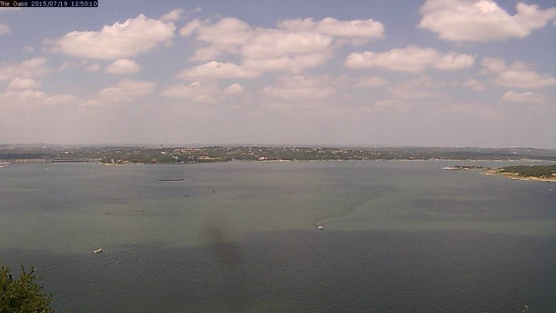 Lake Travis webcam, July 19, 2015 11:55 AM CT