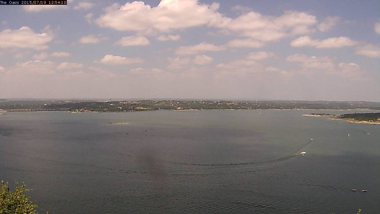 Lake Travis webcam, July 19, 2015 12:00 PM CT