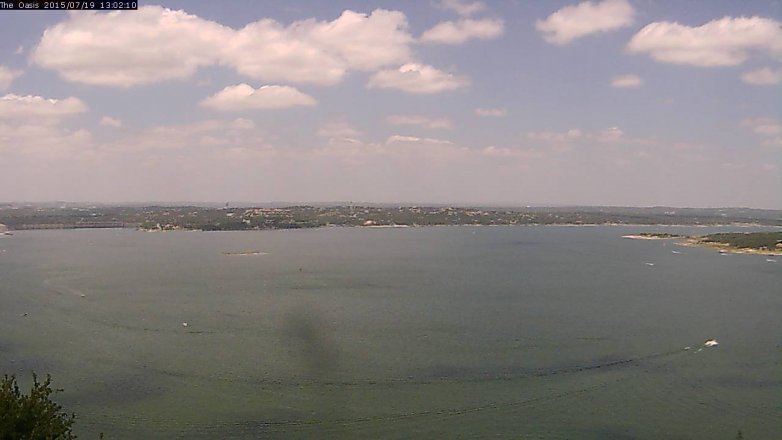 Lake Travis webcam, July 19, 2015 12:10 PM CT