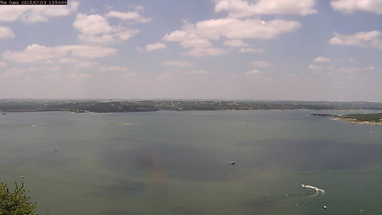 Lake Travis webcam, July 19, 2015 1:00 PM CT