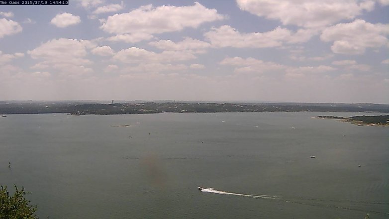 Lake Travis webcam, July 19, 2015 2:00 PM CT