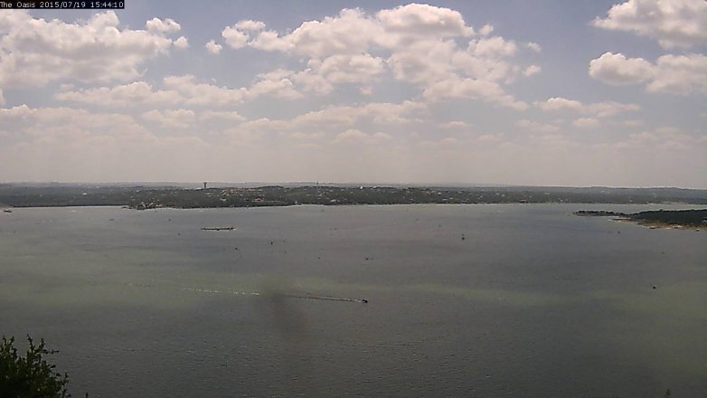 Lake Travis webcam, July 19, 2015 2:50 PM CT