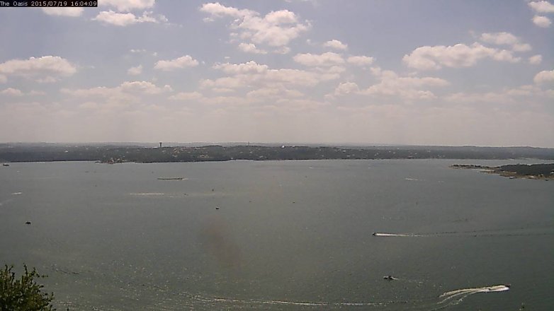 Lake Travis webcam, July 19, 2015 3:10 PM CT