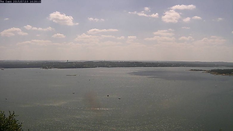 Lake Travis webcam, July 19, 2015 3:35 PM CT