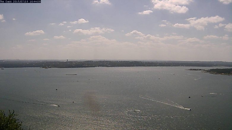 Lake Travis webcam, July 19, 2015 3:50 PM CT