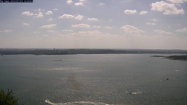 Lake Travis webcam, July 19, 2015 3:55 PM CT