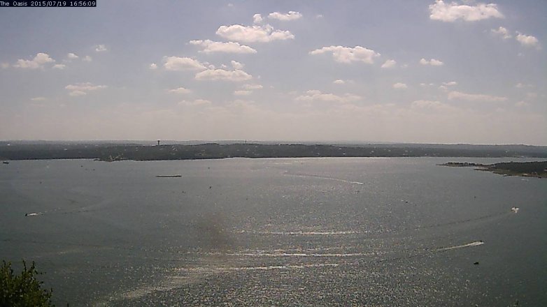 Lake Travis webcam, July 19, 2015 4:05 PM CT