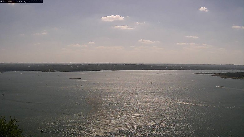 Lake Travis webcam, July 19, 2015 4:20 PM CT