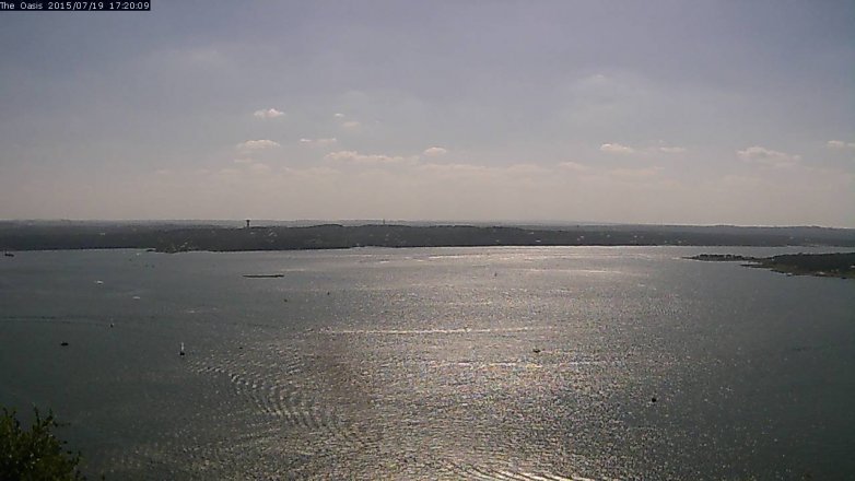 Lake Travis webcam, July 19, 2015 4:25 PM CT
