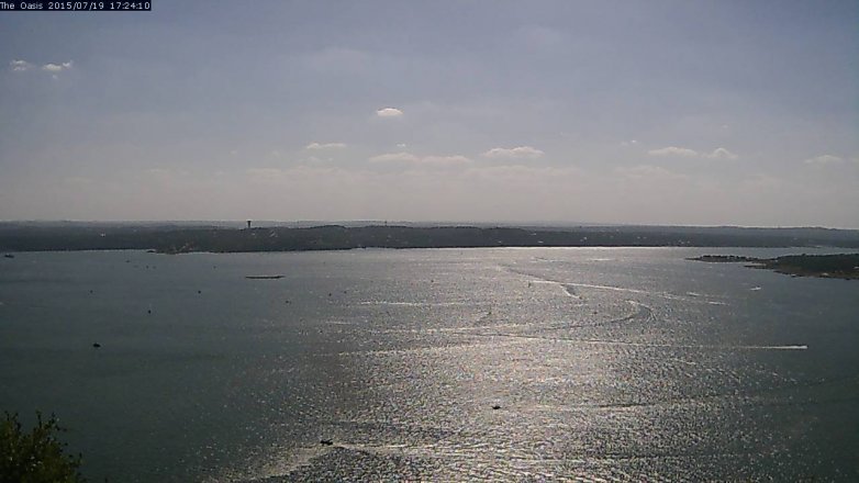 Lake Travis webcam, July 19, 2015 4:30 PM CT