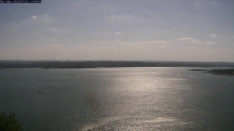 Lake Travis webcam, July 19, 2015 4:35 PM CT