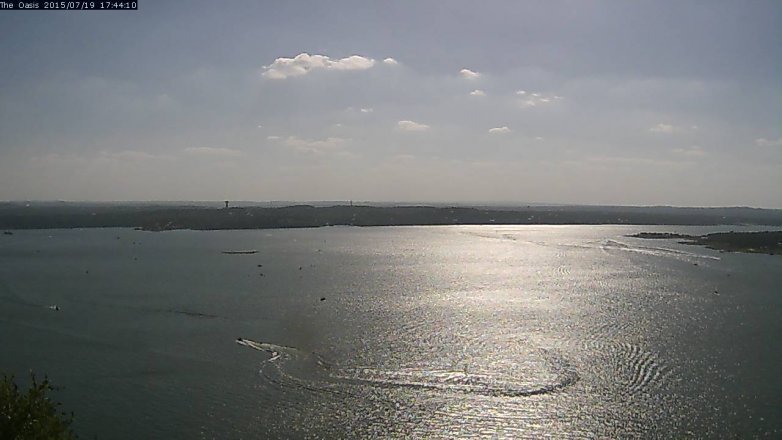 Lake Travis webcam, July 19, 2015 4:50 PM CT
