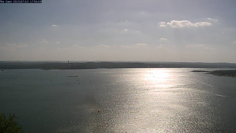 Lake Travis webcam, July 19, 2015 5:00 PM CT