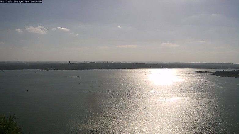 Lake Travis webcam, July 19, 2015 5:10 PM CT
