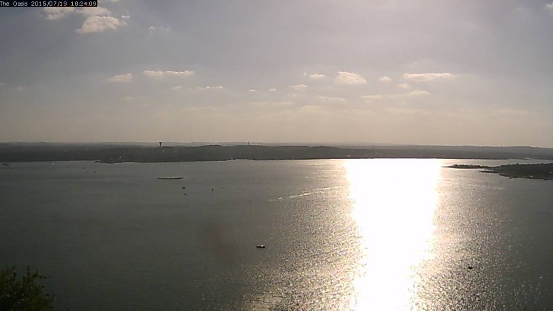 Lake Travis webcam, July 19, 2015 5:30 PM CT