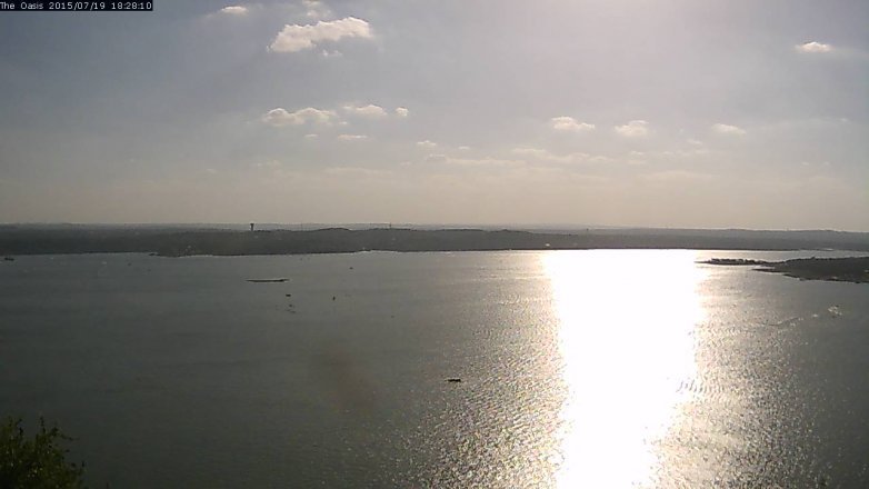Lake Travis webcam, July 19, 2015 5:35 PM CT