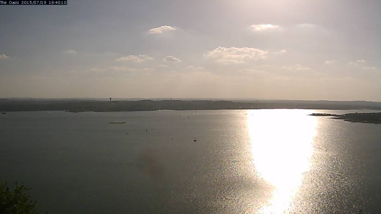 Lake Travis webcam, July 19, 2015 5:45 PM CT