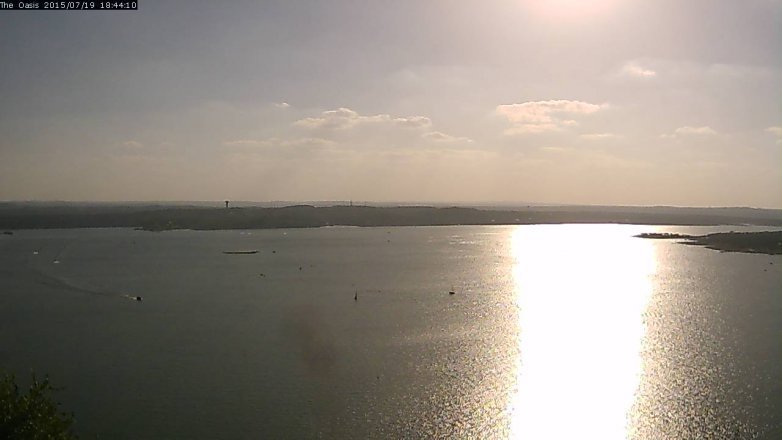 Lake Travis webcam, July 19, 2015 5:50 PM CT